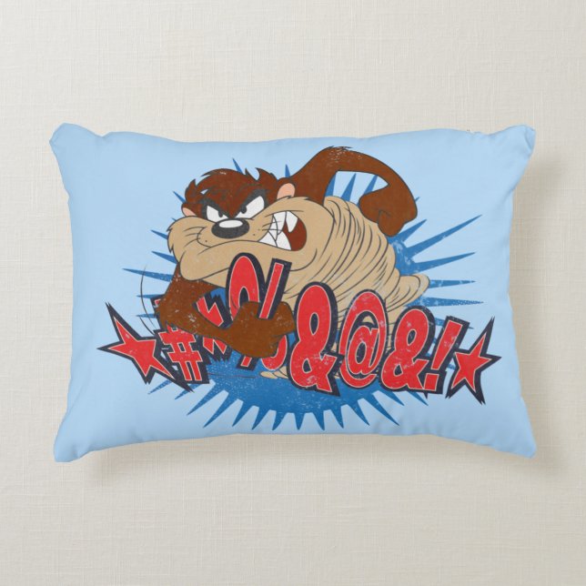 TAZ™ Censored Prydnadskudde (Framsidan)