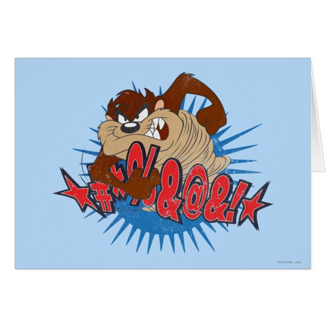 TAZ™ Censurerad Hälsningskort (Framsidan Horizontal)