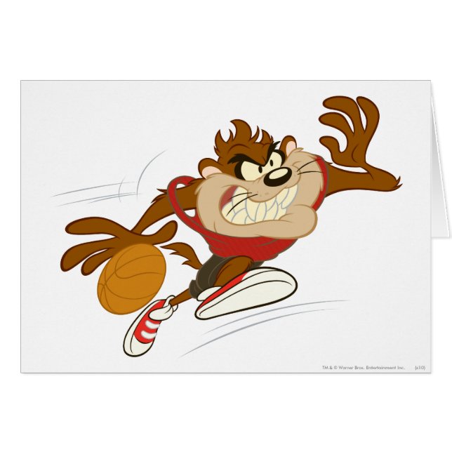 TAZ™ - Dribbling Cyclone Hälsningskort (Framsidan Horizontal)