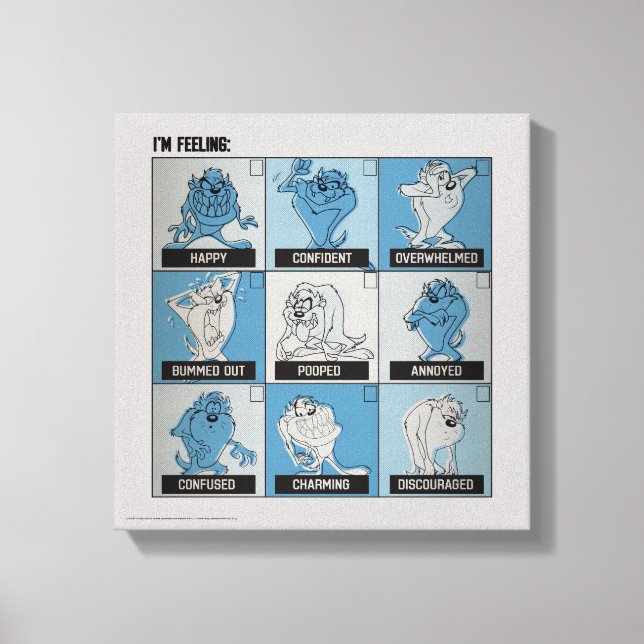 TAZ™ Emotion-kryssruta Canvastryck (Framsida)