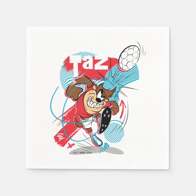TAZ™ Headbuter-fack Pappersservett (Framsidan)