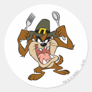 TAZ™ Hungrig Runt Klistermärke