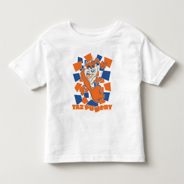 TAZ™ Hungry Smashing Through Checker T Shirt (Framsida)