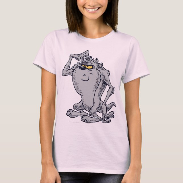 TAZ™ konstnärlig design Tee Shirt (Framsida)