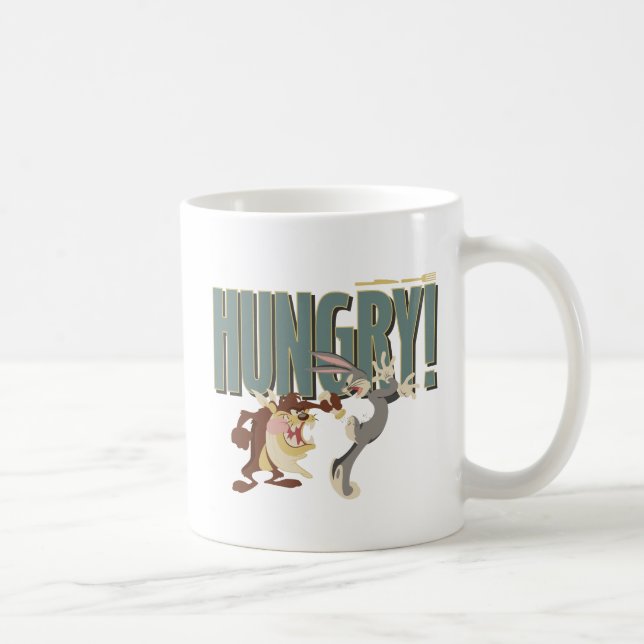 TAZ™ & KRYP BUNNY™ "Hungrig" Kaffemugg (Höger)