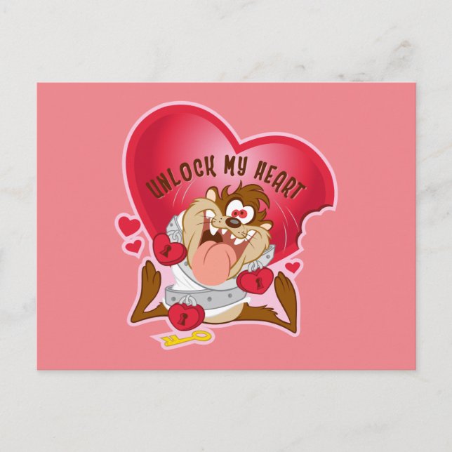 TAZ™ - Lås upp mitt hjärta Helg Vykort (Framsida)