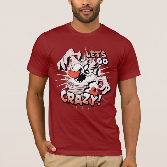 TAZ™ "Låt oss gå Crazy!" Raster Tee Shirt (Framsida)