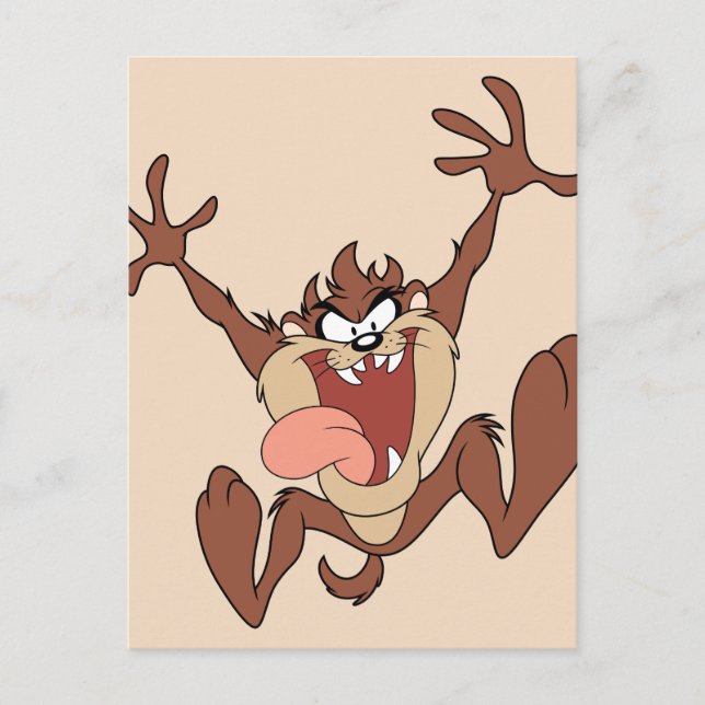 TAZ™ Leaping Vykort (Framsida)