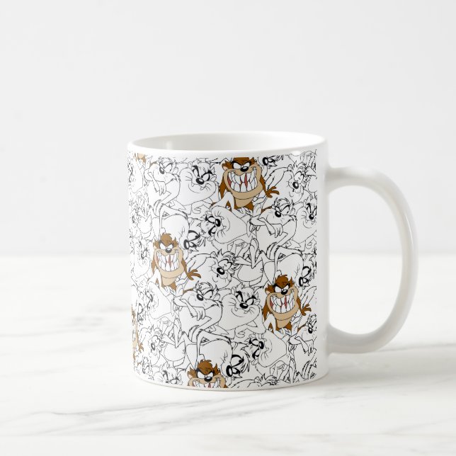 TAZ™ Linje Konst Färg Pop Mönster Kaffemugg (Höger)