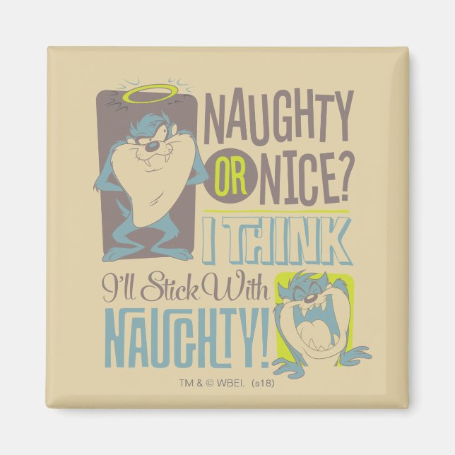 TAZ™ - Naughty eller Nice? Magnet (Framsidan)