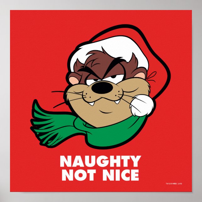 TAZ™ "Naughty Not Nice" Poster (Framsidan)
