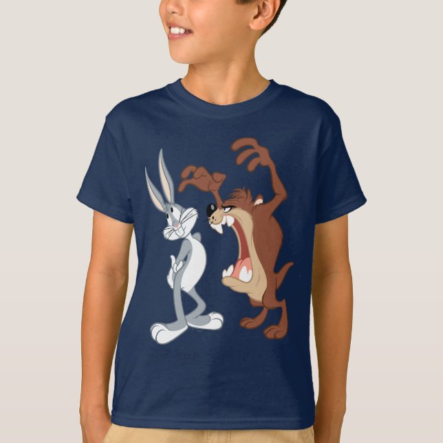 TAZ™ och BUGS BUNNY™ Inte ens blinçar - Färg Tee Shirt (Framsida)