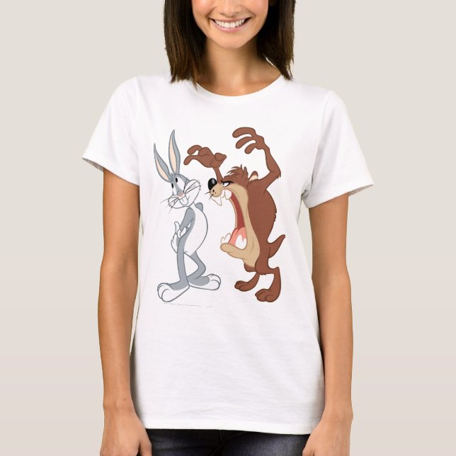 TAZ™ och KRYP BUNNY™ inte ens blinkar - Färg Tee Shirt (Framsida)