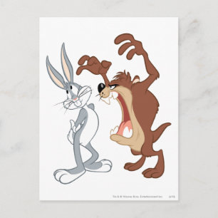 TAZ™ och KRYP BUNNY™ inte ens blinkar - Färg Vykort