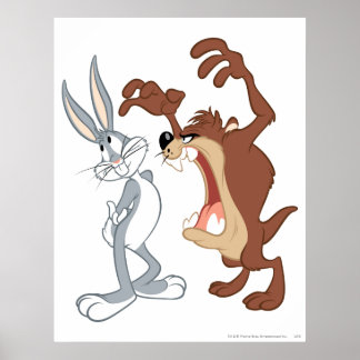 TAZ™ och KRYP BUNNY™, inte jämnt utflammande - Fär Poster