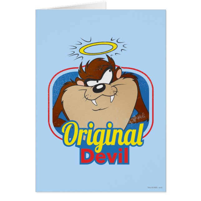 TAZ™ Original Djävulen Hälsningskort (Framsidan)