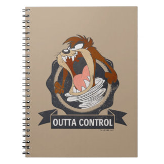 TAZ™ Outta Control Anteckningsbok Med Spiral