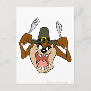 TAZ™ Pilgrim Thanksgiving i Färg Helg Vykort