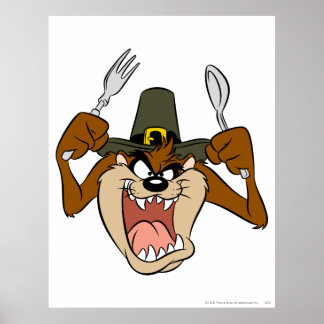 TAZ™ Pilgrim Thanksgiving i Färg Poster