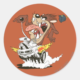 TAZ™ Rasande körning Runt Klistermärke