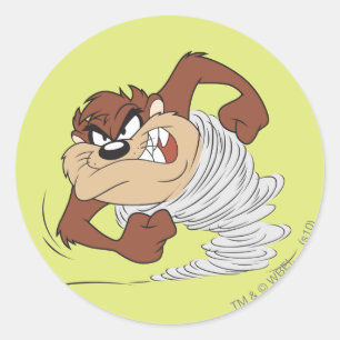 TAZ™ snurrar snabbt Runt Klistermärke