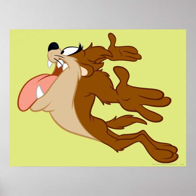 TAZ™ som flyger genom luft Poster (Framsidan)