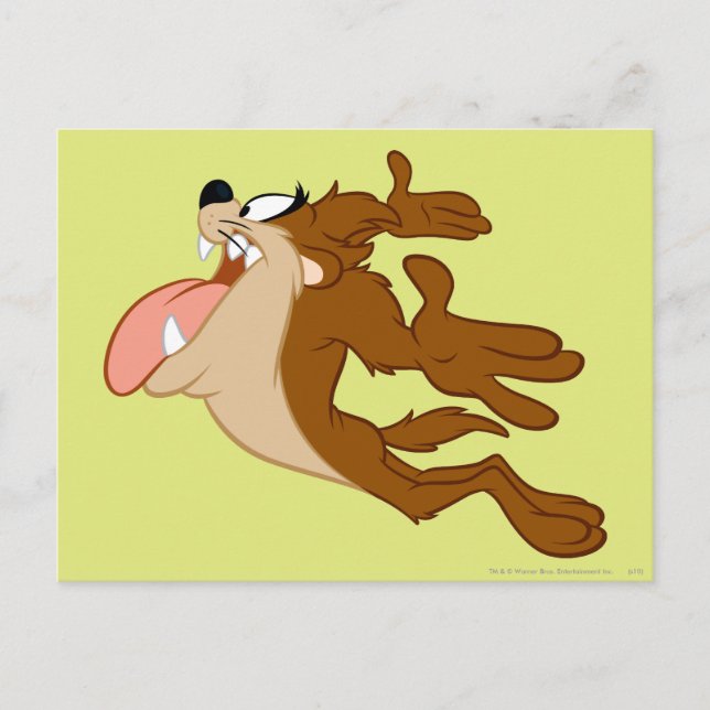 TAZ™ som flyger genom luft Vykort (Framsida)