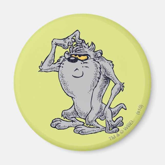 TAZ™-tänkande konstnärlig design Magnet (Framsidan)