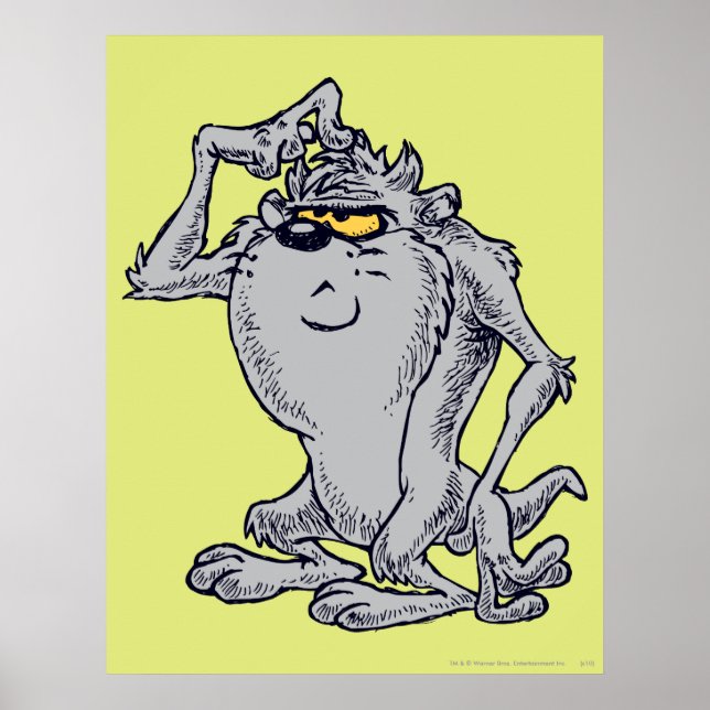 TAZ™-tänkande konstnärlig design Poster (Framsidan)