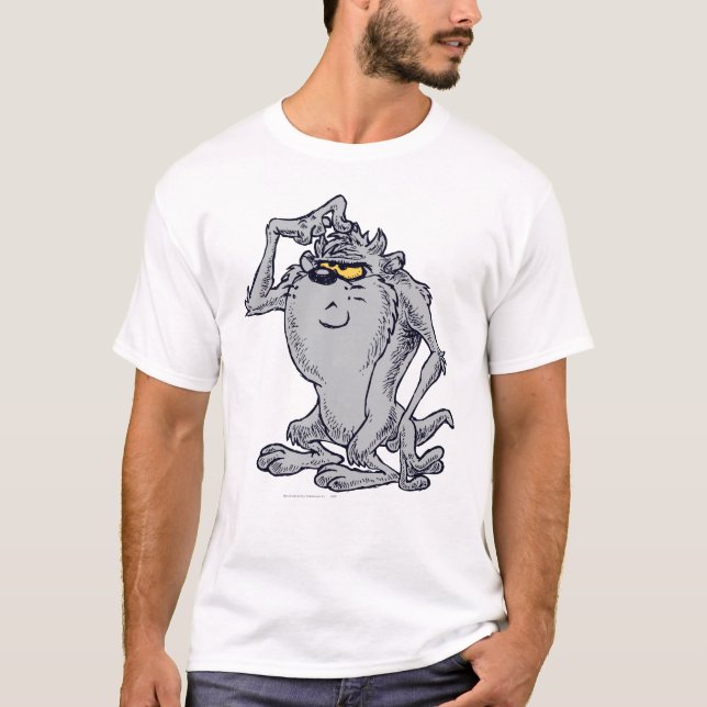 TAZ™ Tänker Konstnärlig Design T-shirt (Framsida)