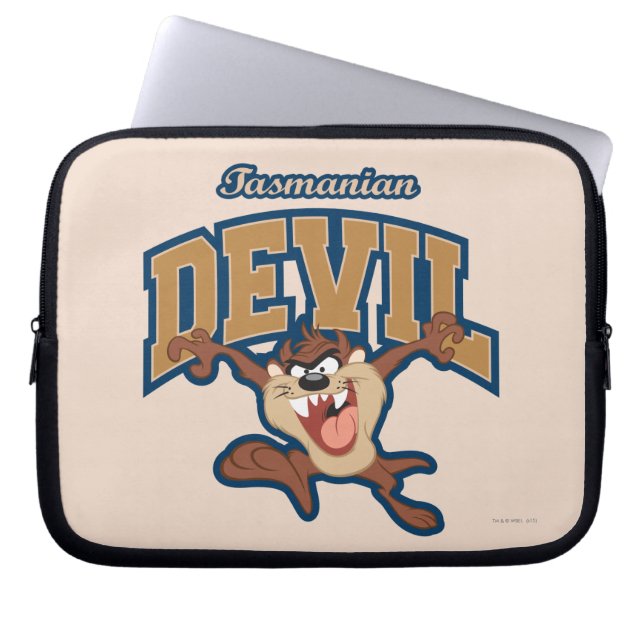 TAZ™ Tasmanian Djävulen Patch Laptop Sleeve (Framsidan)
