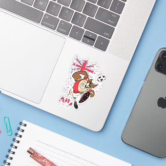 TAZ™ Team Australia Fotbollsgrafik Klistermärken