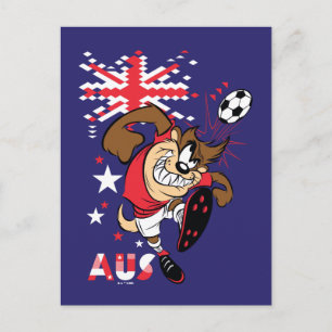 TAZ™ Team Australia Fotbollsgrafik Vykort