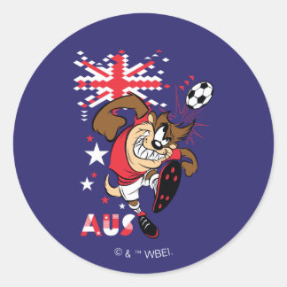 TAZ™ Team Australia Soccer-grafik Runt Klistermärke