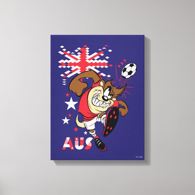 TAZ™ Team Australia Soccer Graphic Canvastryck (Framsida)