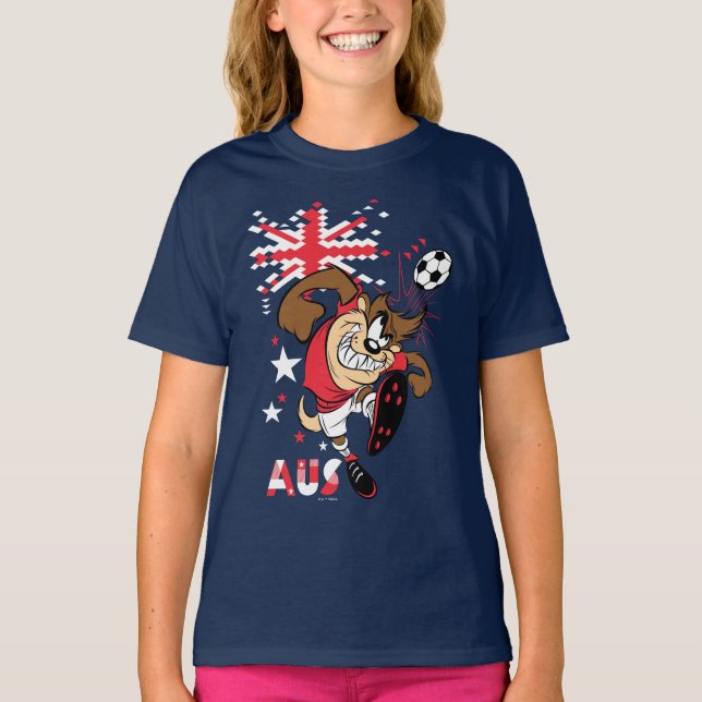 TAZ™ Team Australia Soccer Graphic T Shirt (Framsida)