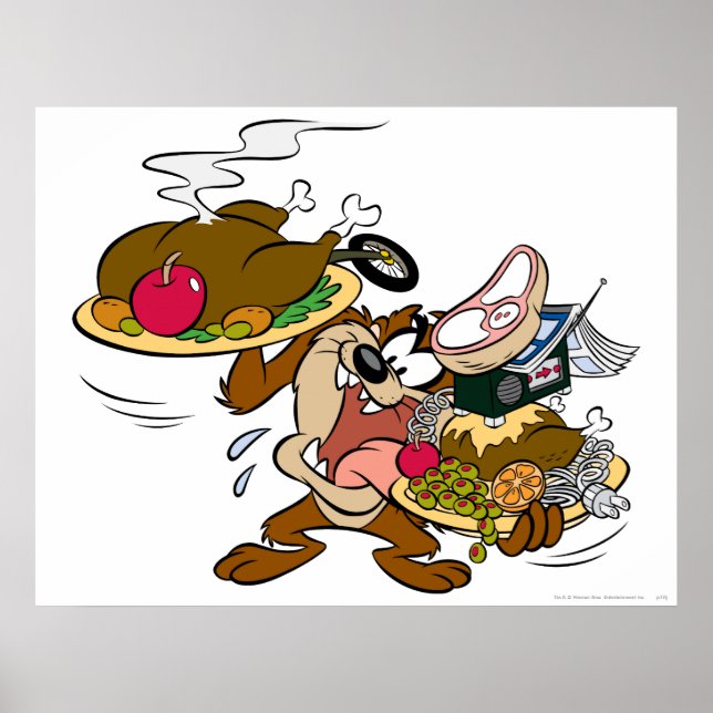 TAZ™ Thanksgiving Tallrikar Poster (Framsidan)