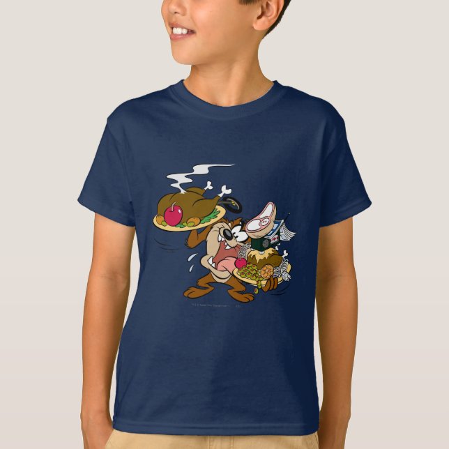 TAZ™ Thanksgiving Tallrikar T Shirt (Framsida)