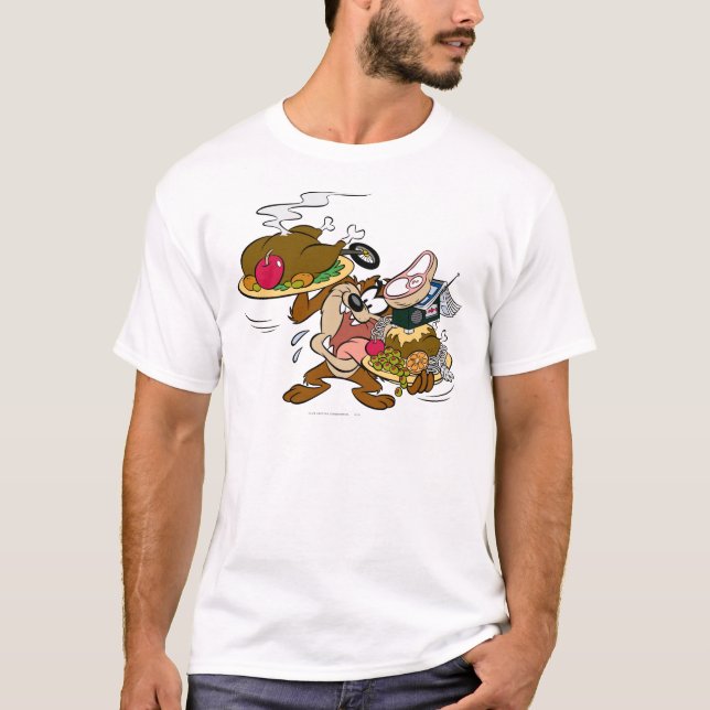 TAZ™ Thanksgiving Tallrikar T Shirt (Framsida)