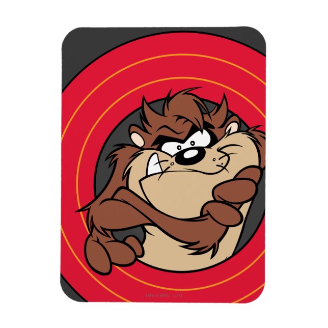 TAZ™ through LOONEY TUNES™ Circles Magnet (Vertikal)