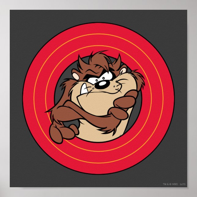 TAZ™ through LOONEY TUNES™ Circles Poster (Framsidan)