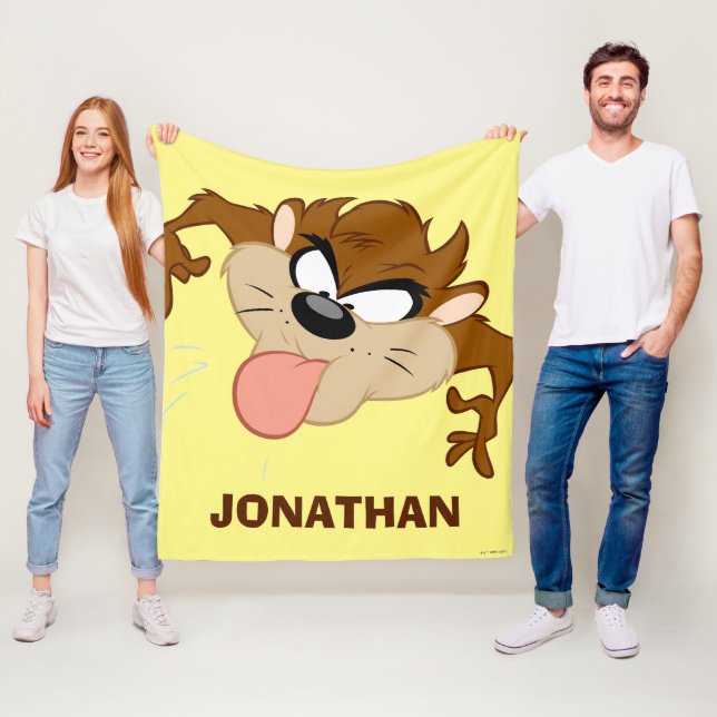 TAZ™ Tongue Out Fleecefilt (På plats)