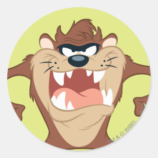 TAZ™ Toothy Grin Runt Klistermärke