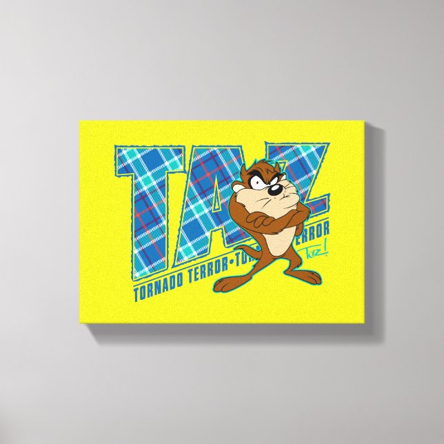 TAZ™-Tornadots felavtryck Canvastryck (Framsida)