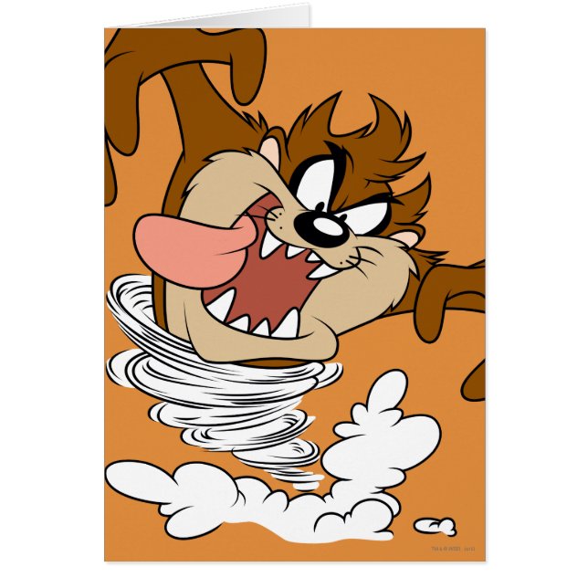 TAZ™ Whirling, Tornado Hälsningskort (Framsidan)