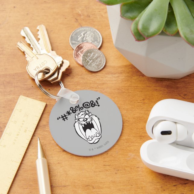 TAZ™ Yelling Expletives Nyckelring (Skrivbord)