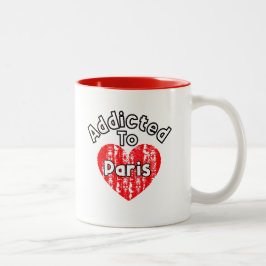 Taza Addicted to Paris Två-Tonad Mugg