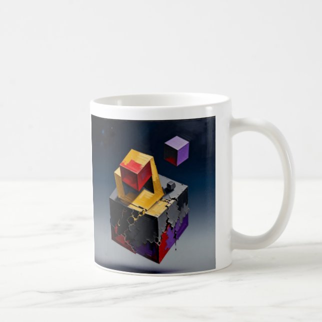 Taza arte geometrico kaffemugg (Höger)