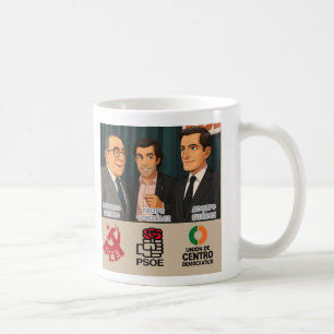 Taza av Santiago Carrillo och övergången Kaffemugg