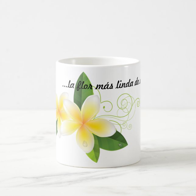 Taza blanca brillante kaffemugg (Center)